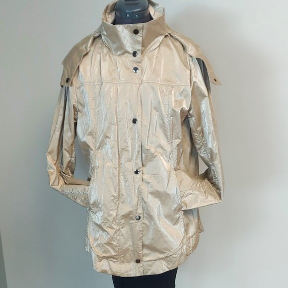Frank Lyman Hooded Rain Jacket - Size M - Picture 1 of 16